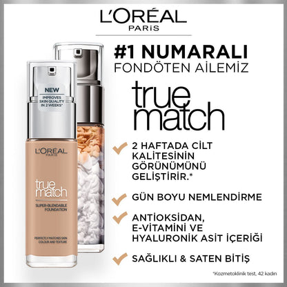 Loreal Paris True Match Bakım Yapan Fondöten 4N BEIGE