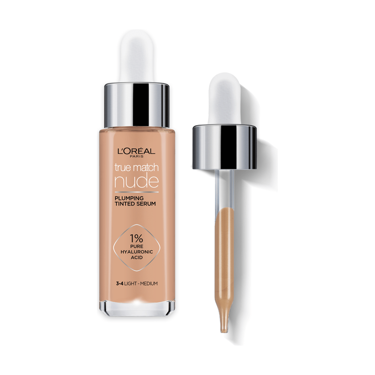 Loreal Paris True Match Nude Fondöten Serum 3-4 Light Medium