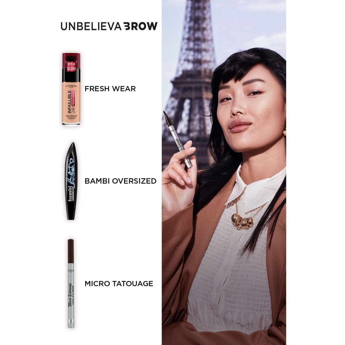 Loreal Paris Unbelieva Brow Micro Tatouage Kaş Kalemi - 108 Dark Brunette