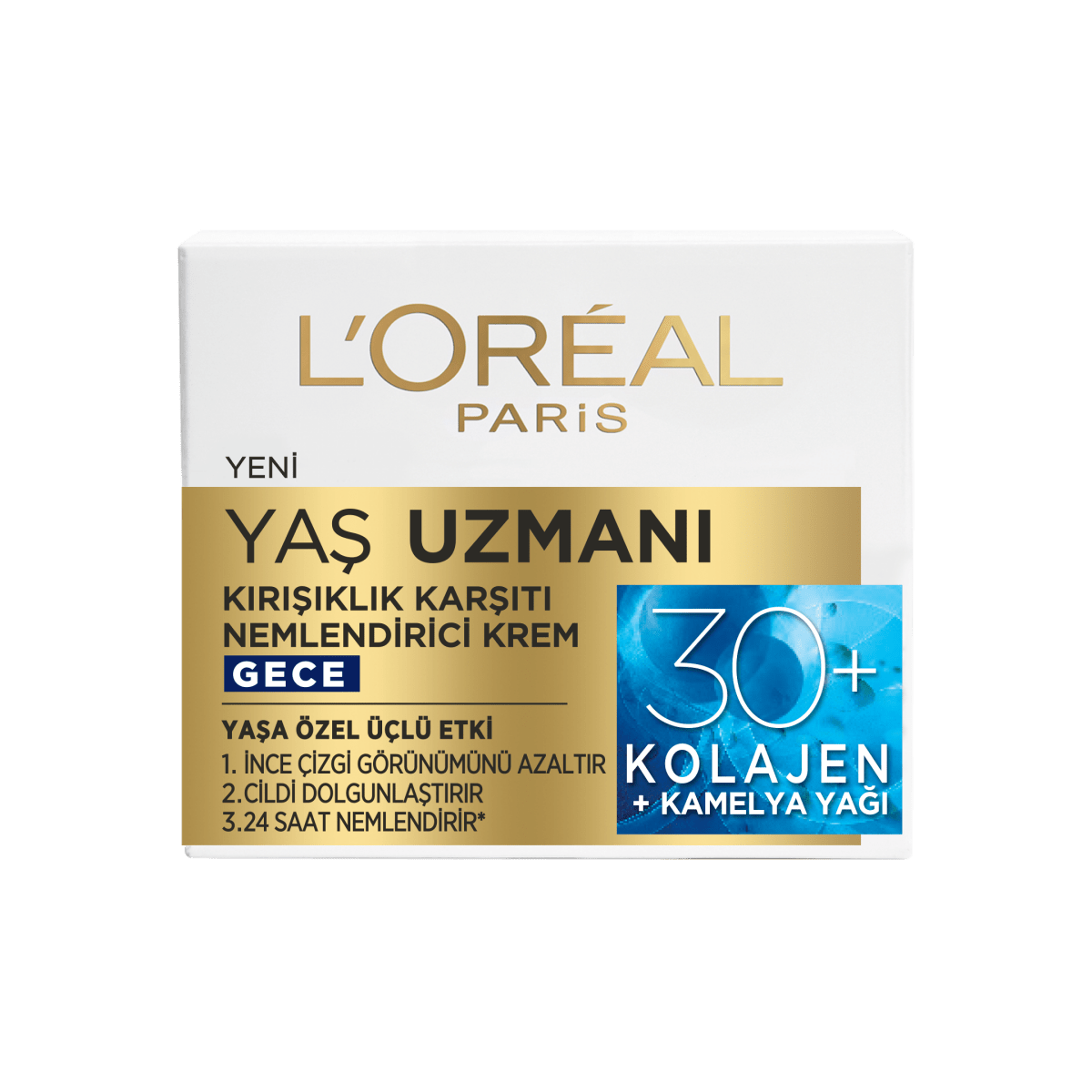 Loreal Paris Yaş Uzmanı 30+ Kırışıklık Karşıtı Nemlendirici Gece Kremi 50 ml