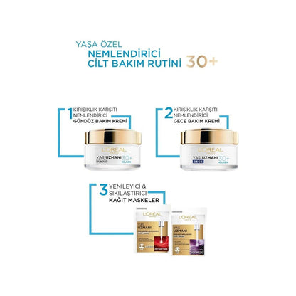 Loreal Paris Yaş Uzmanı 30+ Kırışıklık Karşıtı Nemlendirici Krem