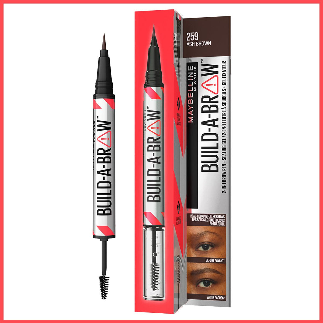 Maybelline New York Build a Brow 2in1 Kaş Kalemi ve Jeli Ash Brown