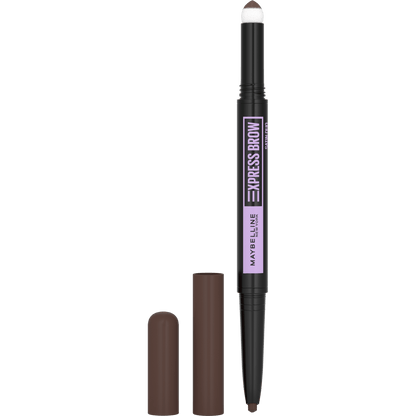 Maybelline New York Express Brow Satin Duo Çift Taraflı Kaş Kalemi -  04 Koyu Ton