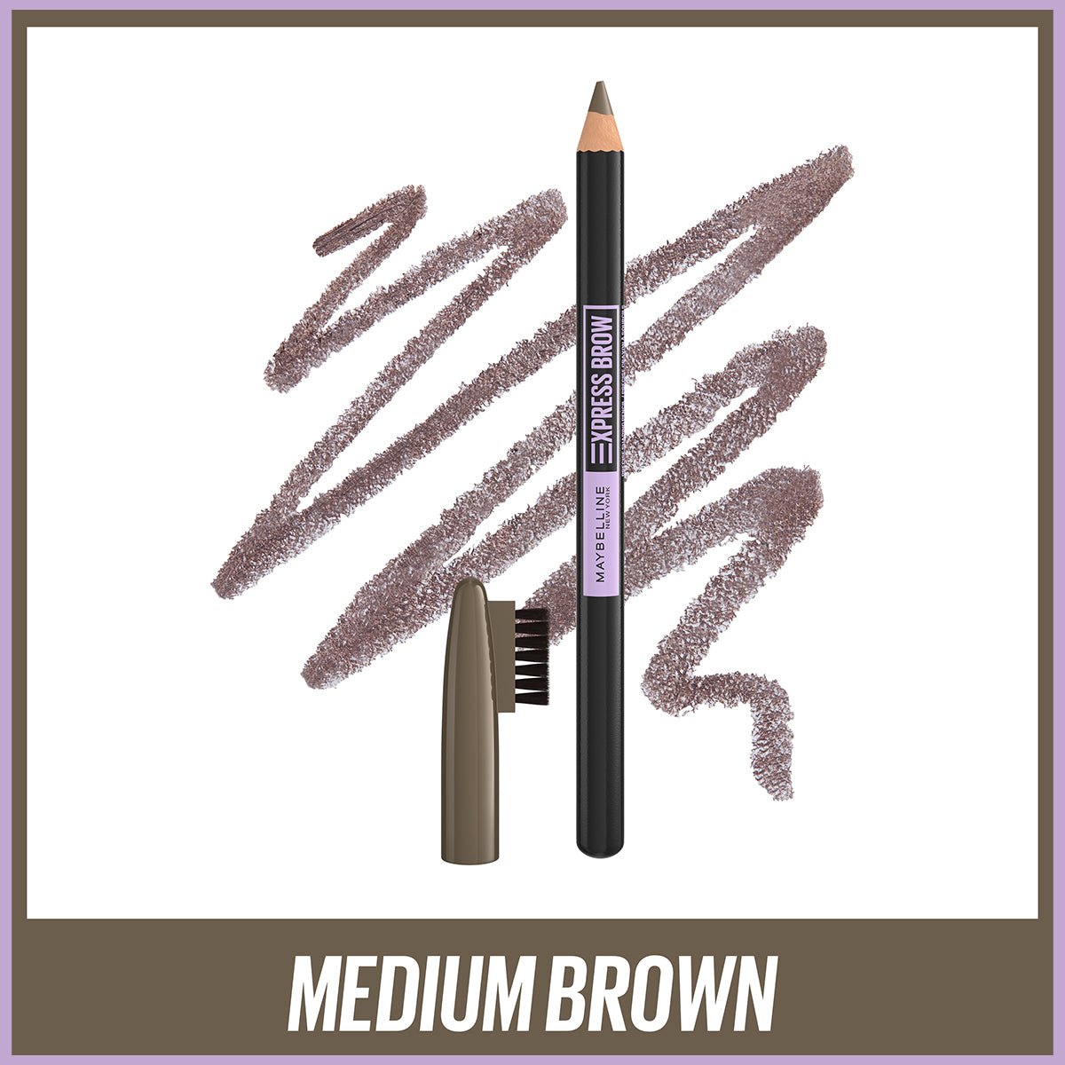 Maybelline New York Express Brow Shaping Pencil - Medium Brown