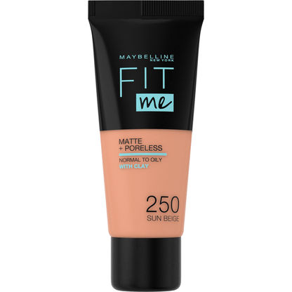 Maybelline New York Fit Me Matte+Poreless Fondöten - 250 Sun Beige