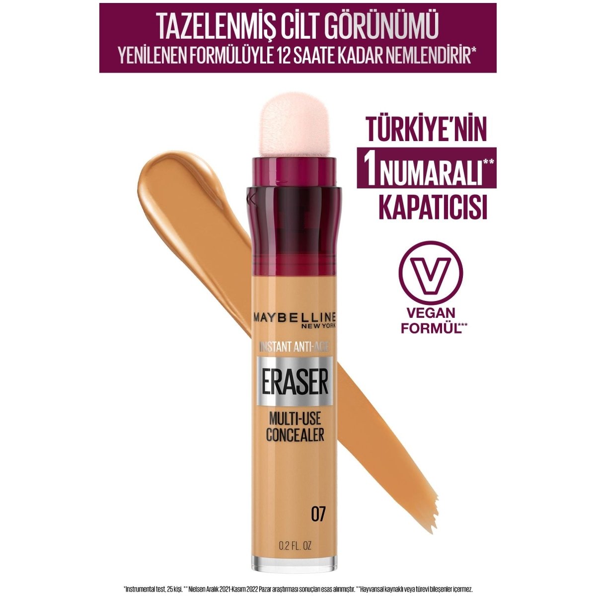Maybelline New York Instant Anti Age Eraser Kapatıcı - 07 Sand