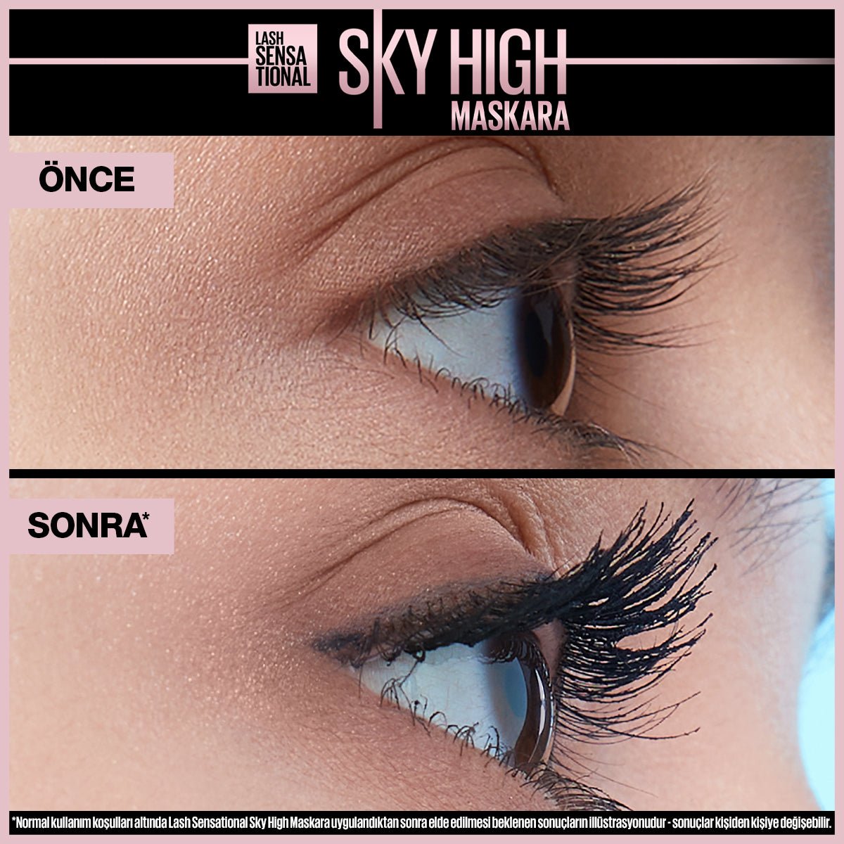 Maybelline New York Lash Sensational Sky High Suya Dayanıklı Waterproof Maskara