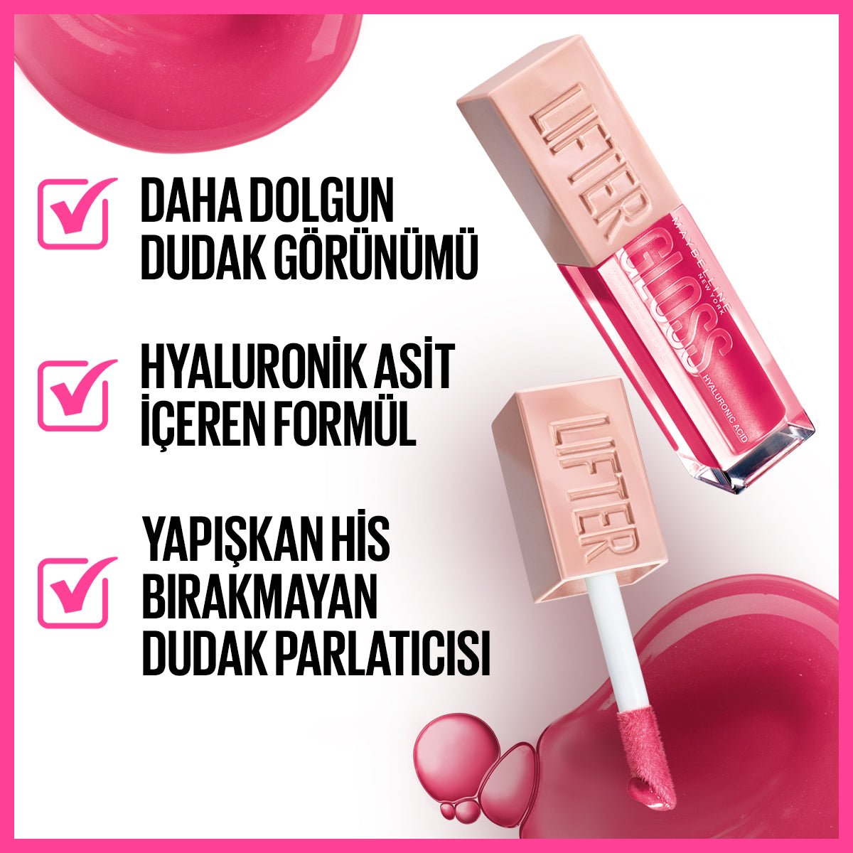 Maybelline New York Lifter Gloss Nemlendirici Dudak Parlatıcısı- 24 Bubblegum