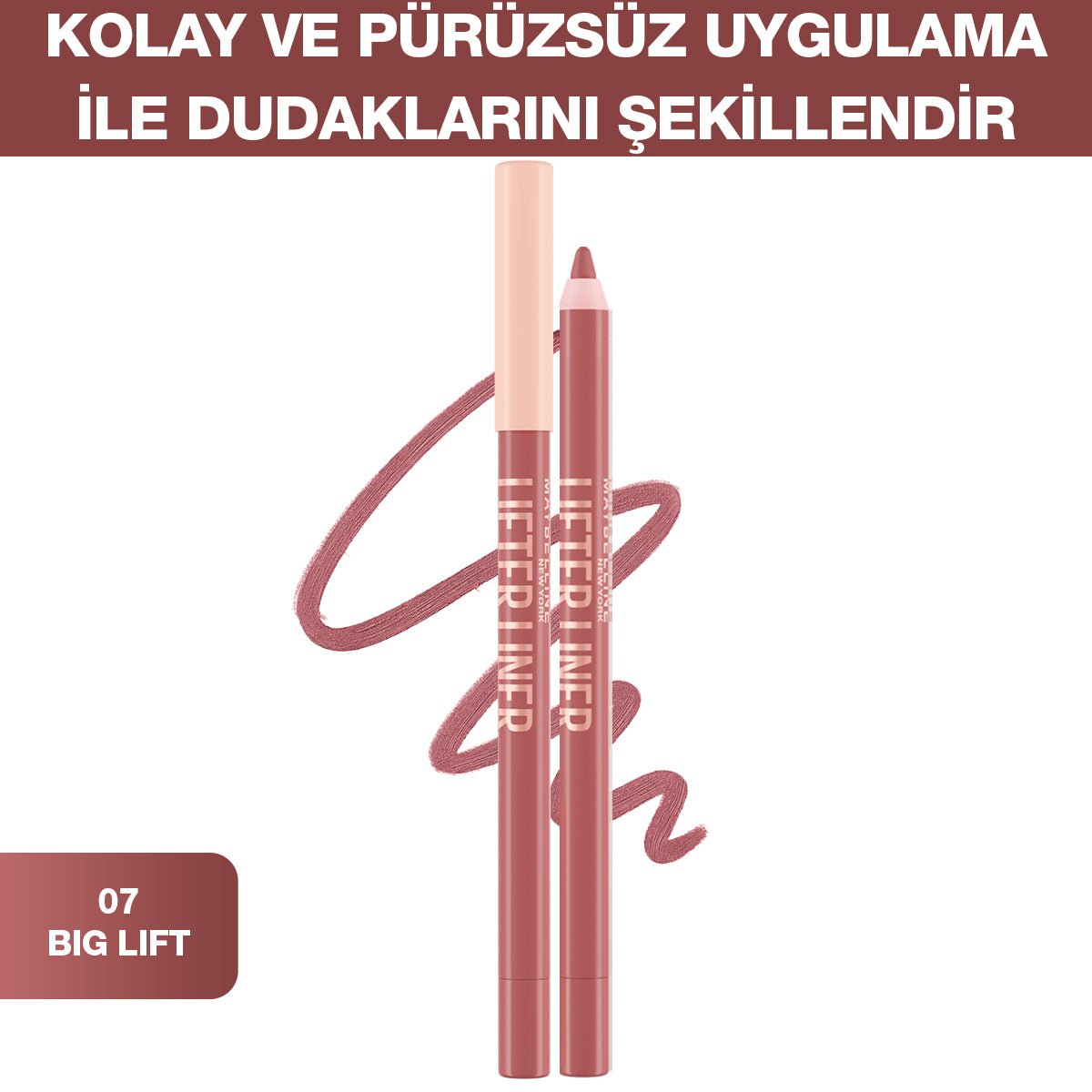 Maybelline New York Lifter Liner Dudak Kalemi- 07 Big Lift