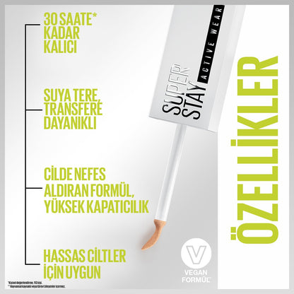 Maybelline New York Super Stay 30H Kapatıcı - 10 FAIR