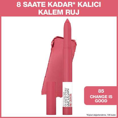 Maybelline New York Super Stay Ink Crayon Kalem Mat Ruj - 85 Change is Good