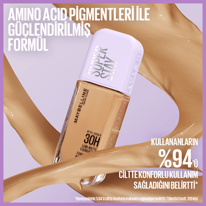 Maybelline New York Super Stay Lumi Matte Fondöten - 132