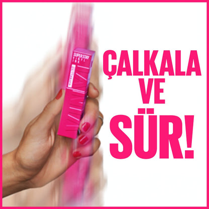 Maybelline New York Super Stay Vinyl Ink Uzun Süre Kalıcı Likit Parlak Ruj 155 Upbeat