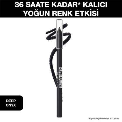 Maybelline New York Tattoo Liner Jel Göz Kalemi - 900 Deep Onyx (Siyah)