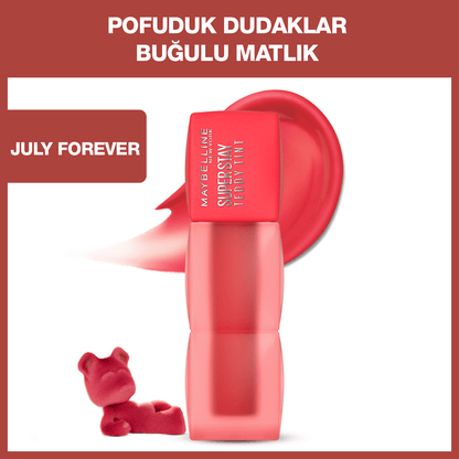 Maybelline Super Stay Teddy Tint Uzun Süre Kalıcı Likit Mat Tint 35 July Forever