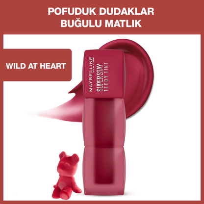 Maybelline Super Stay Teddy Tint Uzun Süre Kalıcı Likit Mat Tint 50 Wild at Heart