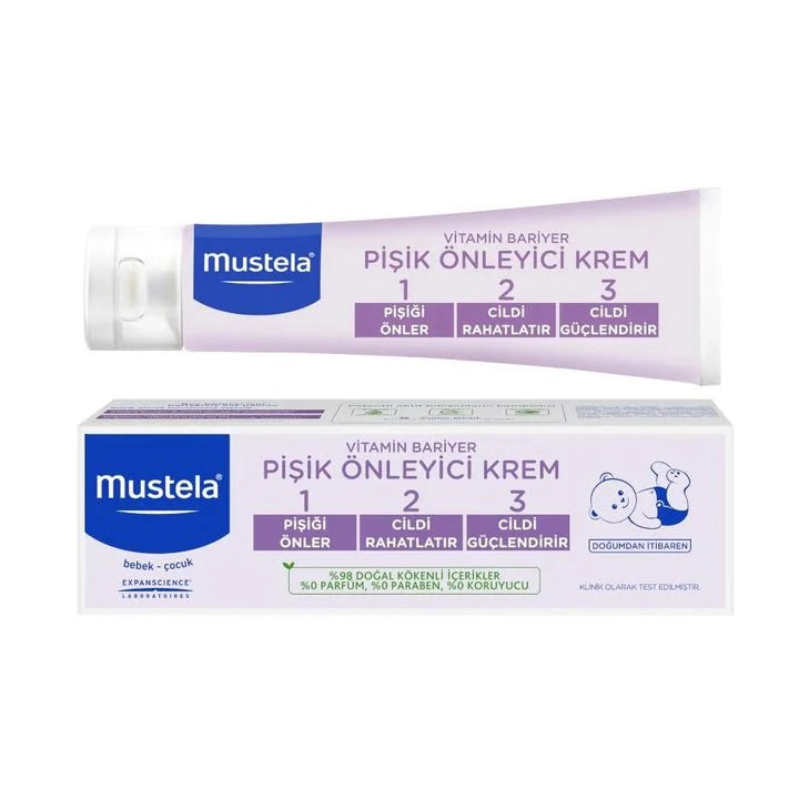 Mustela Vitamin Barrier 1-2-3 Cream 100 ml Pişik Önleyici Krem