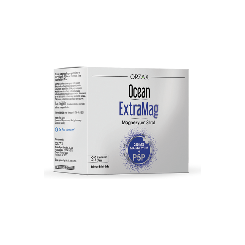 Orzax Ocean Extramag Magnezyum Sitrat Efervesan 30 Saşe