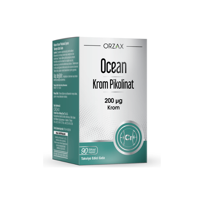 Orzax Ocean Krom Pikolinat 90 Bitkisel Kapsül