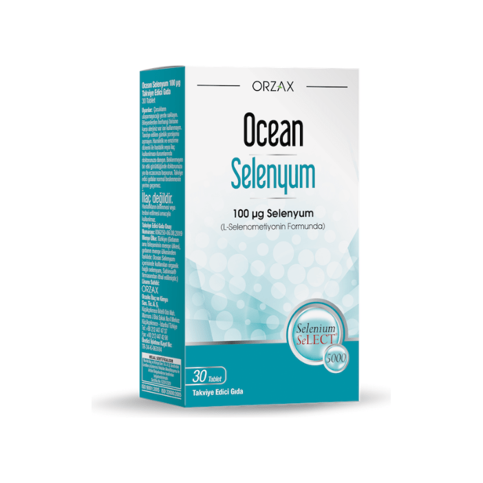 Orzax Ocean Selenyum Takviye Edici Gıda 30 Tablet