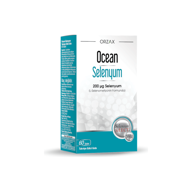 Orzax Ocean Selenyum Takviye Edici Gıda 60 Tablet