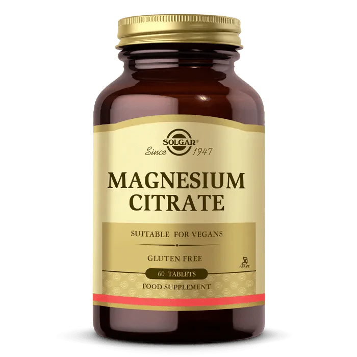 Solgar Magnesium Citrate 200 mg 60 Tablet