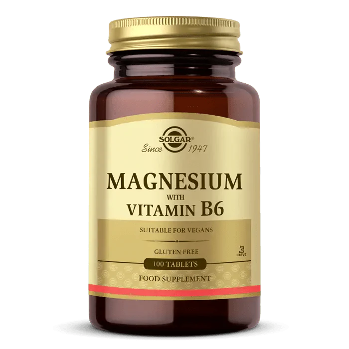 Solgar Magnesium with Vitamin B6 100 Tablet