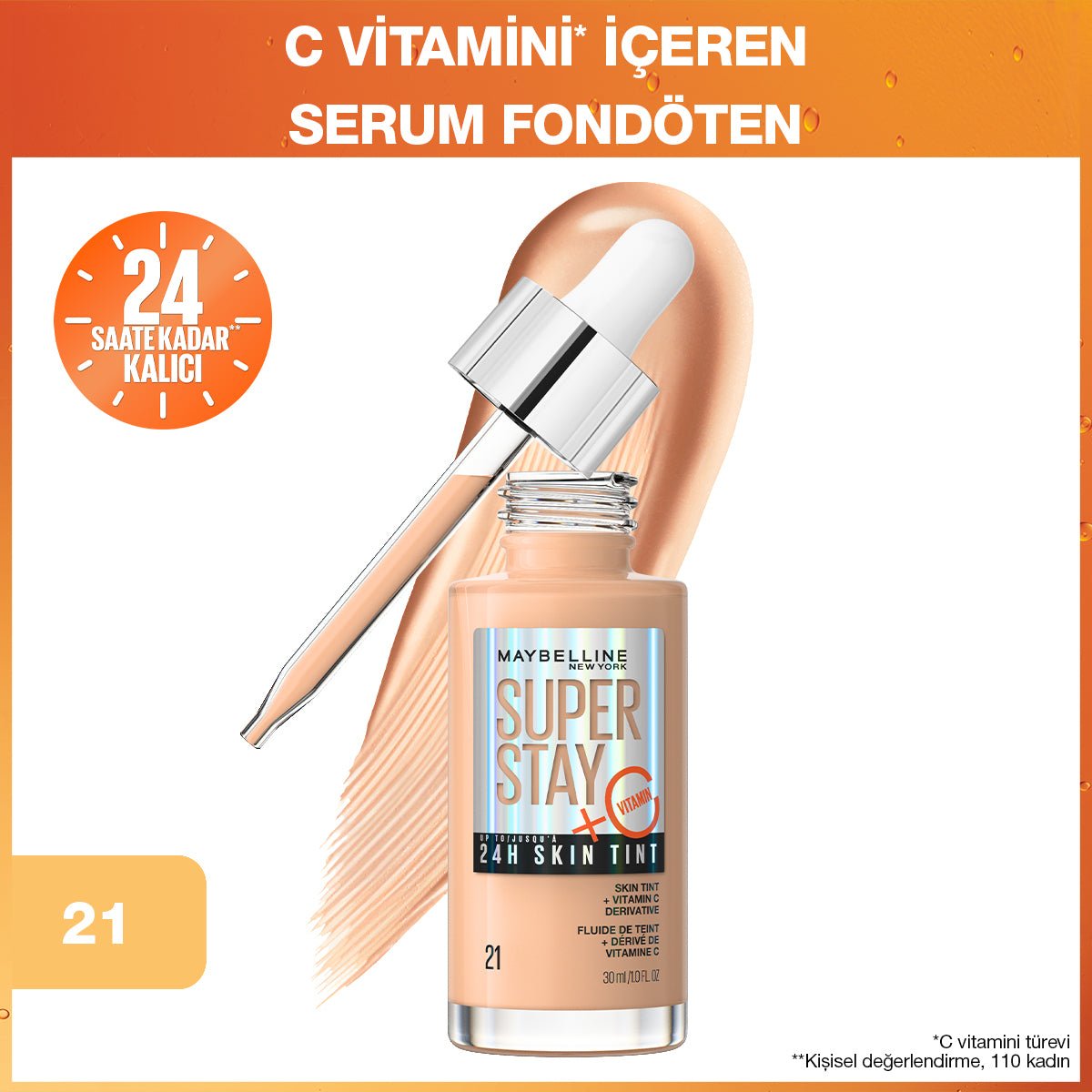 Super Stay Skin Tint Fondöten - 21