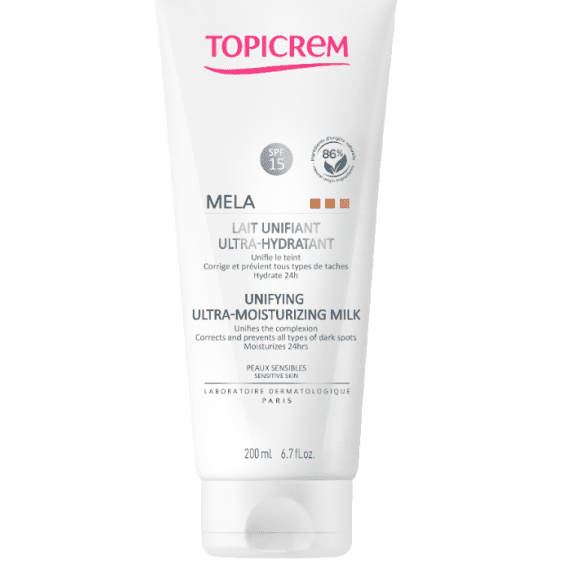 Topicrem Mela SPF 15 Ultra Moisturizing - Leke Karşıtı Vücut Sütü 200ml