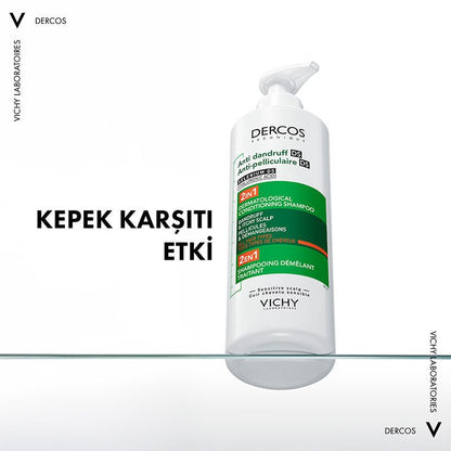 Vichy Dercos 2’si 1 Arada Kepek Karşıtı ve Nemlendirici Şampuan 390 ml