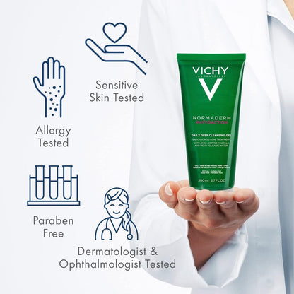 Vichy Normaderm Phytosolution Yağlı Ciltlere Özel Arındırıcı Jel 200ml